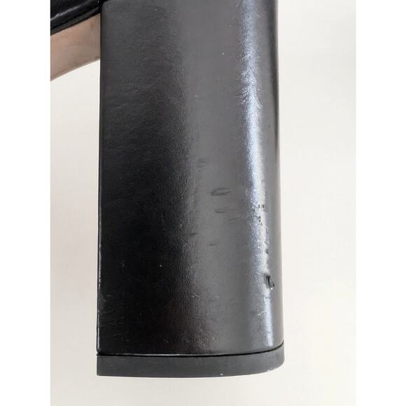 Women's Frances Valentine Block Heel Chunky Heel Animal Print Open Toe Size 10 - Picture 9 of 11